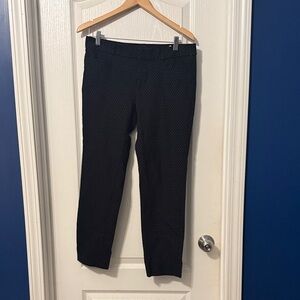 Banana Republic Women's Black Patterned Trousers